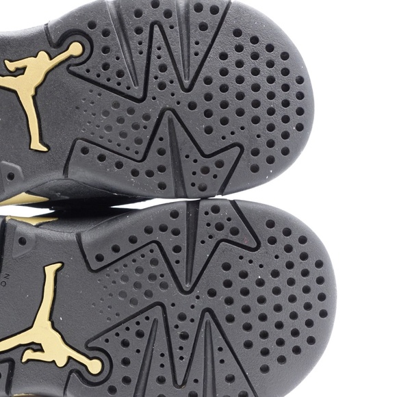 NEW Size 6 Toddler Kid's Jordan MVP Stretch Lace Sneakers DZ5576-007 Black/Gold - Picture 9 of 10